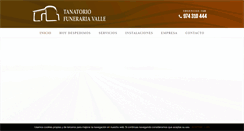 Desktop Screenshot of funerariavalle.com