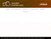 Tablet Screenshot of funerariavalle.com
